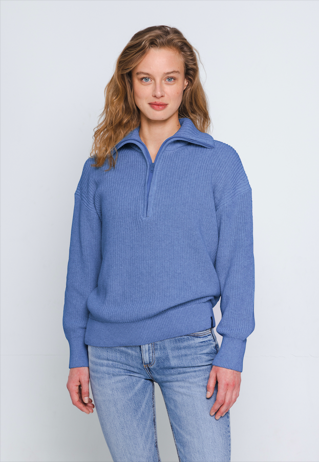 Luna Zipped Sweater - Effortles Comfort